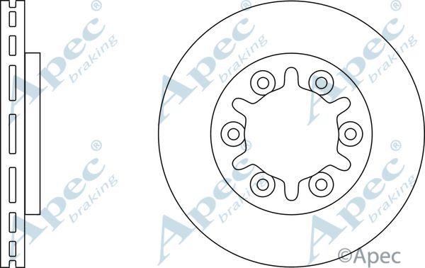 APEC BRAKING stabdžių diskas DSK2989